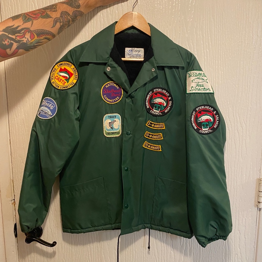 Vintage 80’s coach jacket fishing sportswear